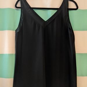 Black shell dress top